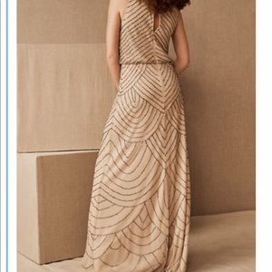 BHLDN Adrianna Papell Madigan Beaded Tulle dress